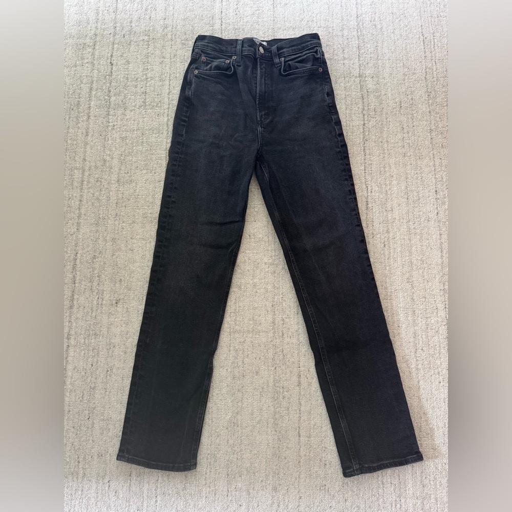 Agolde Stovepipe blk stretchy Jeans